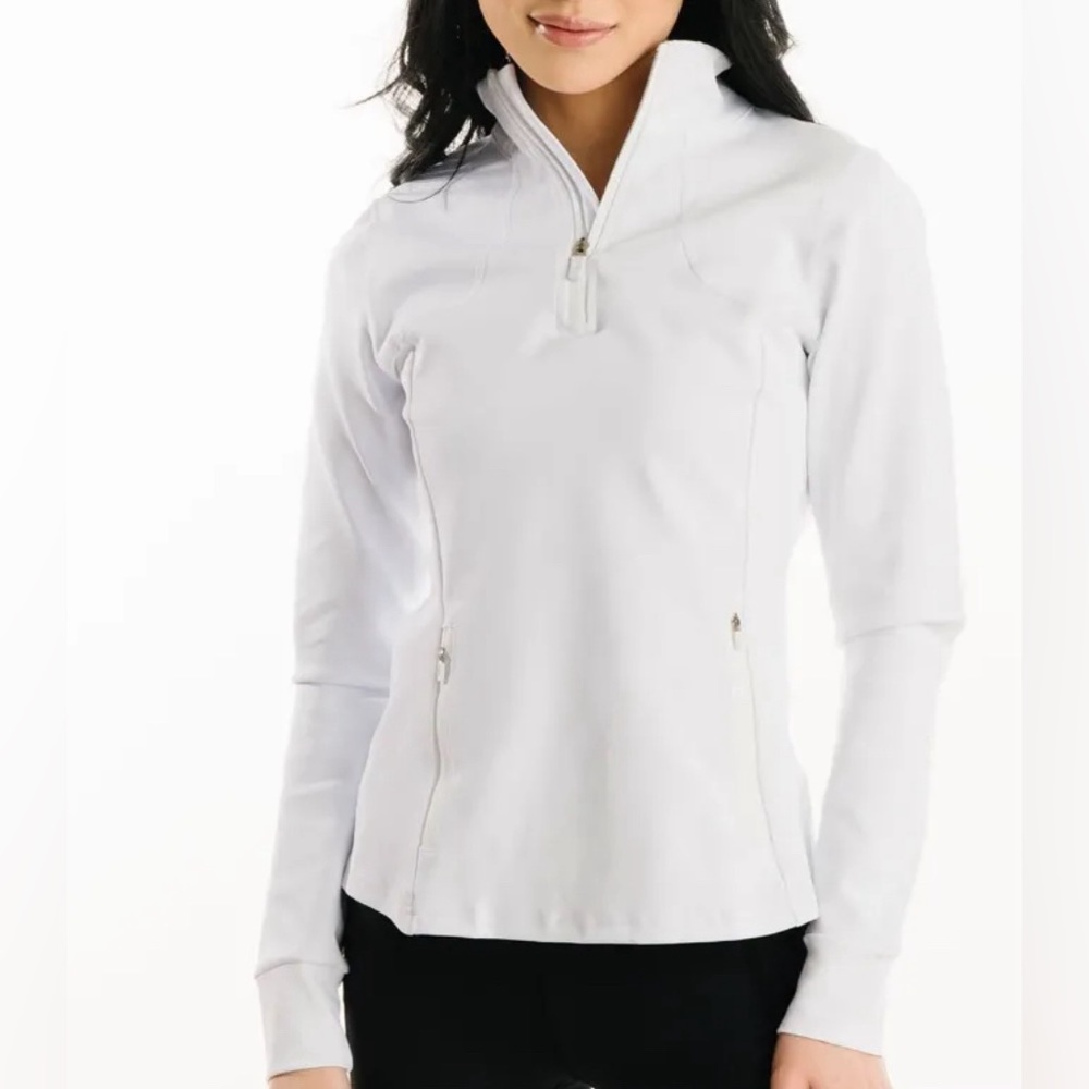 NWT ZYIA white zip up